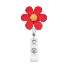 1pc/3pcs/10pcs Colorful Flower Retractable Badge Reel, Nurse Doctor Student Office Gift Stretchy ID Card Holder,School Supplies,Back To School - Multicolor - View 9