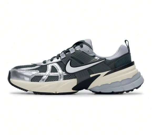 NIKE 男子 V2K RUN 缓震新款运动休闲跑步鞋 HJ4497-300 - 墨綠色 - 查看 1