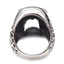 CIREY 1 Stück Retro Herren Ring aus Titan-Stahl, Edelstahl Totenkopf Ring