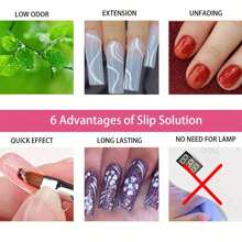 NOCIS 二合一指甲清洁剂和卸甲液 - 适用于敏感肌肤 | 不粘腻配方，轻松卸除凝胶和亚克力指甲 | 打造沙龙级美甲的必备品 | 75毫升优雅瓶装，适用于亚克力按压式美甲 - 彩色 - 查看 7