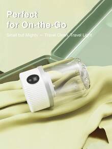 便携式迷你内衣洗衣机，适用于袜子、内衣、女用贴身衣物和婴儿服装的洗衣机，1L 紧凑型精致洗衣机，配备 3000mAh 电池，适合旅行和宿舍使用，5/10 分钟一键式定时器