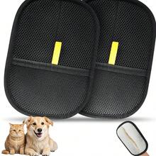 Luvas de Depilação para Animais de Estimação, Ferramentas de Depilação Eletrostática Reutilizáveis para Gatos e Cães, Escova de Luva de Beleza