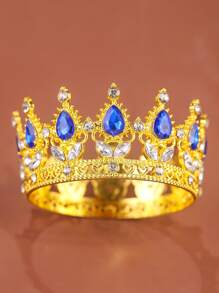 Coroană tiară prințesă roz cu cristal - Accesorii de păr pentru femei pentru nuntă, cadouri pentru mirese și domnișoare de onoare - Accesorii pentru cap cu fascinator, accesorii pentru costume de Halloween și accesorii esențiale pentru festivaluri/zi de naștere, articole pentru școală