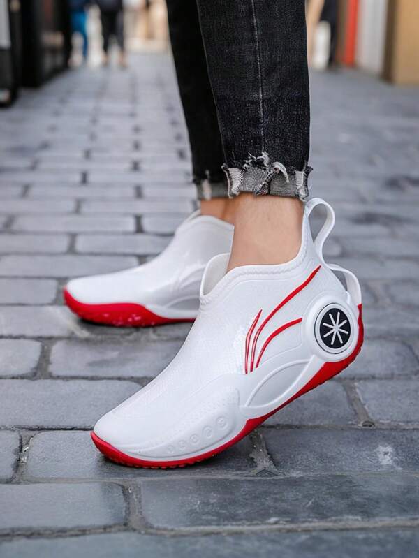 Fashion Waterproof Sport Shoes Men Outdoor Casual Lightweight Rubber Slip Resistant Work Fishing Rain Boots, Unisex
