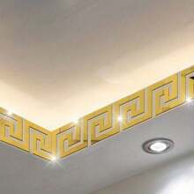 20pcs Glam Style Acrylic Self-Adhesive Mirror Wall Stickers, 1.97/3.94 Inches, Geometric Pattern, Glossy Finish, Reusable, Rectangle Shape For Living Room, Dining, Bedroom, Bathroom, Office, Gym, Exhibition, Ceramic Surface Recommended, Multi-Surface Installation