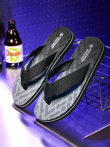 Últimos modelos de 2025 Chanclas de hombre, sandalias de playa para exteriores, estilo coreano con correa trenzada de EVA personalizada y suela blanda - Color - Ver 5