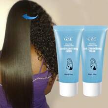 2pcs GZE Protein Straightening Cream, Halus dan Mudah Disisir, Sehat dan Kuat untuk Rambut Rusak, Tidak Menarik untuk Rambut Keriting dan Kusut - Royal Blue - View 9