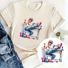 Iron On Heat Transfer Stickers Patches, Transfer Decals Washable DIY Applique Perfect For Decorating DIY T-Shirts, Hoodies, Jeans, Backpacks And Pillows - Multicolor - View 9