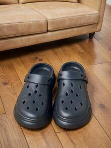 Season's New Stylish And Minimalist Men's Solid Color Hole-In-One Shoes, Suitable For Daily Casual Wear And Versatile. The Thick-Soled Shoes Are Breathable, Soft, And Comfortable. The EVA Material Is Special For Non-Slip, Non-Odorizing Feet, Antibacterial Foot Protection, Quick-Drying | Ultra-Strong Cushioning | Suitable For Wearing On The Beach/Outdoor Street/Indoor Bedroom, Bathroom, Etc., Men's And Women's Couple's Hole-In-One Shoes. - Multicolor - View 10