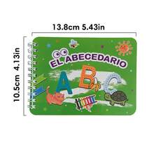 Lachilly Mi primer libro desplegable en español - Tarjetas de aprendizaje del alfabeto y números en español, adecuado para principiantes, niños pequeños y niños, desarrollo del idioma español, tarjetas educativas del alfabeto español ABC - Multicolor - Ver 4