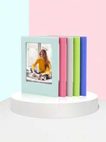 1 szt. wielokolorowa 3-calowa magnetyczna plastikowa ramka na zdjęcia, magnetyczna naklejka na lodówkę, do zdjęć z aparatu natychmiastowego i mini kartek, odpowiednia do spersonalizowanej dekoracji lodówki, prezent dla przyjaciół, na Halloween, Boże Narodzenie