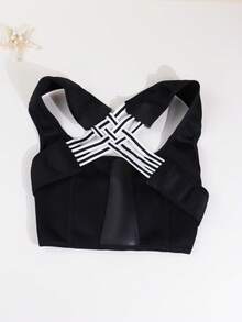 1pc Adjustable Breathable Posture Corrector, Belt With Lumbar Support , Improve Spine Alignment For Office/Home/Gym Use, Invisible Back Brace, For Healthy Posture Exercise Waist Belt Suitable For Workout Home Sports And Walk