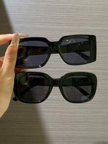 2 件复古几何框架时尚眼镜，经典塑料眼镜，男女皆宜，户外旅行、海滩、度假、休闲和日常佩戴，夏季墨镜