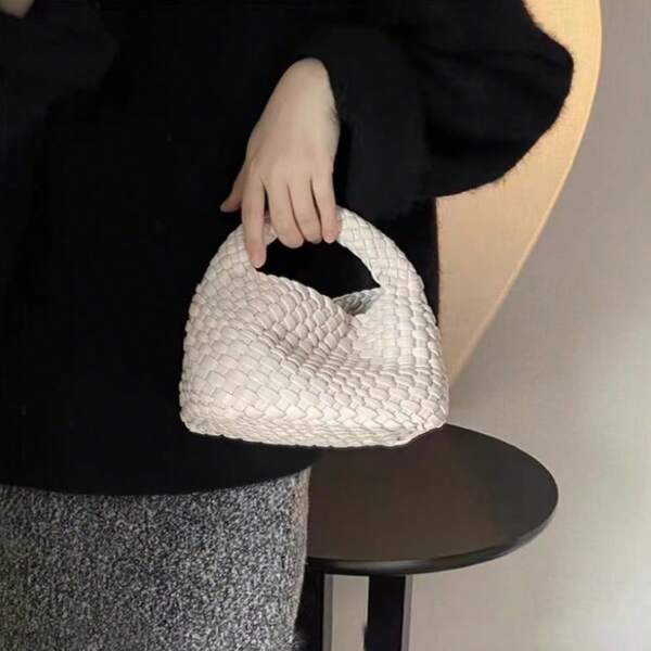 2024 Nowa damska ręcznie tkana torebka, wysokiej jakości mini torebka na ramię typu crossbody