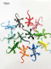12pcs Lifelike Insect Model Ornaments Plastic Toy Set