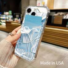 Funda transparente para teléfono con ranura para tarjetas, compatible con phone 16, 15, 14, 13, 12 y 11 - Colores mixtos 1 - Ver 2
