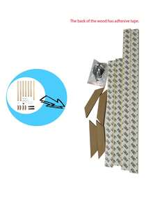 1 件 DIY 木制画框套件，适用于帆布画、帆布画框木条、大尺寸画框，可挂海报、油画、墙面艺术、照片、客厅、卧室、办公室、茶室、餐厅、学校、浴室等墙面装饰 - 彩色 - 查看 10