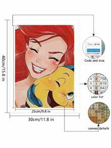 Disney El kit de Pintura de Diamantes 5D de Disney, para adultos principiantes, incluye pintura de diamantes 5D de Disney de diamante redondo completo, mosaico de cristal, artesanía, con un juego de herramientas, adecuado para decoración de pared del hogar, regalo de Acción de Gracias y Navidad para familia y amigos