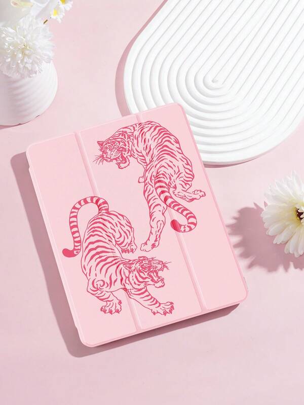 双虎纹平板电脑保护壳 适用iPad 9.7/10.2/10.5/10.9/12.9/Pro 11 第10代 适用三星Galaxy Tab S6 Lite 10.4英寸 适用Kindle Paperwhite 第12代 2024版 Kindle (第11代) 2022版 软防摔 智能站立/自动唤醒/休眠