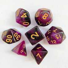 8 x 7 (56 Stücke) - D&D Würfelset, Polywürfel für RPG MTG Rollenspiele, Tischspiele, Mysteriöses Würfelset, 10-seitige Würfel, tolles Geschenk für Halloween, Weihnachten, Überraschungstüte mit Würfeln, verschiedene Stile, zufällige D&D Würfel, geeignet für RPG MTG Rollenspiele, Brettspiele, perfektes Geschenk für Valentinstag und andere Feiertage sowie Geburtstage voller Überraschungen - Verschiedenfarbig - Übersicht 17