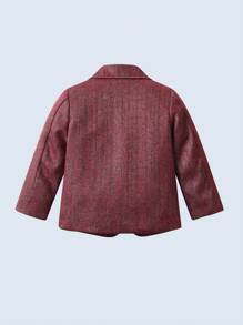 BOARNSEORL 2 件套年轻男孩绅士西装套装：带蝴蝶结的西装外套和裤子，时尚，适合生日派对、除夕夜、婚礼、合唱团表演、1 岁生日派对