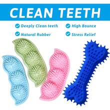 SHARLOVY Dog Chew Toys For Puppies Teething, Puppy Toys 16 Pack Dog Toys For Aggressive Chewers Puppy Chew Toys Dog Toy Bundle Small Dog Squeaky Toys Iq Treat Ball Pet Toys For Small Dogs - colorful - 查看 5