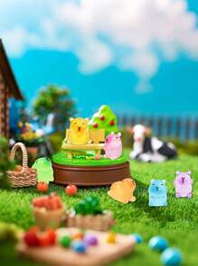 6/12/24pcs Miniature Capybara Ornament, Mini Capybara Resin Charms Glow In The Dark Little Capybara Capybara Mini Luminous Capybara Mini Resin Figurines Tiny Animals Ornament Toy For Jewelry Making Garden Micro Landscape Aquarium Decorations Garden Decoration Outdoor Decor Garden Accessories Fairy House Decoration