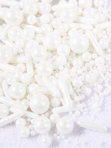 Edible Cake Decorating Sprinkles, Gold & White Pearl Candy, 6-Grid Gift Box Packaging, For Birthday Cakes, Donuts, Cookies, Chocolates, Ice Cream, Christmas, Halloween, Valentine's Day, Birthdays, Mother's Day, Weddings - Multicolor - View 8