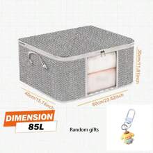 1 pieza Bolsa de almacenamiento especial para ropa, edredón, caja de almacenamiento para mudanza, bolsa de almacenamiento para dormitorio del hogar, caja de almacenamiento de gran capacidad para clasificar, ropa de temporada, caja de almacenamiento de ropa, cajón del hogar, armario plegable del dormitorio, armario, caja de clasificación de ropa interior, adecuado para bolsa de almacenamiento de vuelta al colegio, bolsa de almacenamiento multifuncional