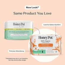 The Honey Pot Company - Non-Herbal Everyday Panty Liners For Women - Organic Cotton Cover & Ultra-Absorbent Pulp Core - Sanitary Pads - Feminine Care - FSA & HSA Eligible - 30 Ct - Non-Herbal Everyday Liners - 查看 2