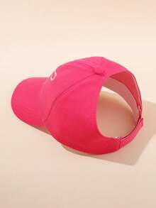 1 szt. dziecięca czapka z daszkiem na wiosnę i lato, pusta czapka z daszkiem dla dziewcząt, kapelusz przeciwsłoneczny z filtrem UV do kucyka, wiosenny i jesienny kapelusz przeciwsłoneczny do codziennych aktywności na świeżym powietrzu, dla 3-10 dzieci