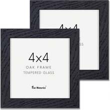 LCTEFLSEAWORTHLLC Fun Memories 16x20 Picture Frames Set Of 3, Solid Oak Wood Picture Frame 16 By 20, 16x20 Frame With Mat For 11x14, 16 X 20 Frame With Tempered Glass, 16"X20" Poster Frame - màu đen - Xem 1