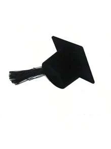 1 件毕业帽戒指盒博士帽形状戒指首饰收纳盒毕业典礼、典礼、婚礼毕业礼物