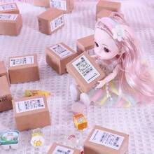 Set Mini Express Carton 1:12 per casa delle bambole, modello delicato, adatto per conservare scene in miniatura, accessori in miniatura, premi creativi, decorazioni regalo a sorpresa - molto adatto per micropaesaggi