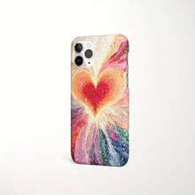 Funda para teléfono (1 unidad) BurningHeart, acabado mate premium, compatible con phone 16 Pro/15/14/13/12/11 - Rosa - Ver 2