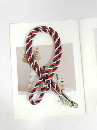 PU 皮革编织绳手柄适用于手提包单肩包带手工包 DIY 配件合金 M 钩针