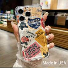 Funda transparente para teléfono con ranura para tarjetas, compatible con phone 16, 15, 14, 13, 12 y 11 - transparente - Ver 2