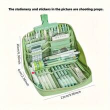 Back-To-School Gifts: Large-Capacity Pen Case, Multi-Layer Stationery Storage Bag, Desktop Organizing Box, Spacious Stationery Case, Portable Cosmetic Bag, Suitable For Office Desktop Organization, Available In Multiple Colors. The Large-Capacity Pen Holder Enables You To Store Your Belongings Neatly And Easily