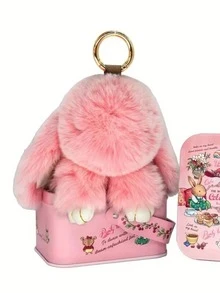 1 Handmade Plush Rabbit, Soft And Fluffy, With A Comfortable Touch, The Perfect Gift For Birthdays And Holidays To Give To Friends. - 彩色 - 查看 8