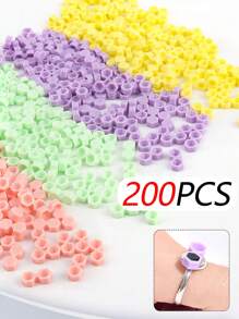 200pcs New Eyelash Diamond Glue Cups, 2-Hole Conical Glue Delay Cup, Eyelash Extension Glue Cup, Auxiliary Tool For Eyelash Extension
