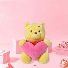 小熊维尼毛绒玩偶抱枕，柔软卡通毛绒家居装饰，可爱礼物，30厘米/11.81英寸 - 黃色 - 查看 7