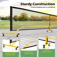 GOFLAME Portable Pickleball Net 22FT Regulation Size Pickle Ball Net-Black - Yellow - View 5