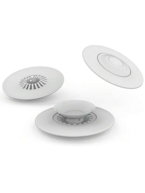 1pc Universal Silicone Drain Plug And Filter, Suitable For Sink, Washbasin, Bathtub - Anti-Clogging, Pop-Up, Shower, Bathtub And Sink, Flexible & Durable