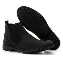 Men's Chelsea Boots Suede Leather - 黑色 - 查看 5