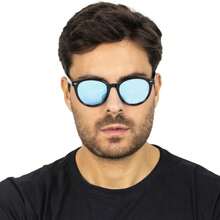 Men's Unisex Round Classic Sunglasses Colored Lenses UV400 Protection Vintage Style Modern Casual