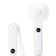 sweetfull 1500mAh wiederaufladbarer Mini-Handventilator, tragbarer Mini-Handventilator mit USB-Aufladung, LED-Anzeige und integriertem Blitzlicht, 2-in-1 faltbarer Persönlicher Ventilator, kompakte Hosentaschengröße für Reise und Outdoor, 1500mAh Lithium-Akku, einfache Knopfsteuerung