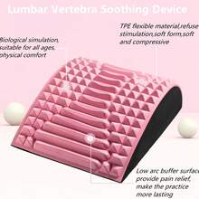 腰椎缓解按摩器，打开肩部和背部，腰部伸展按摩工具，瑜伽伸展运动助手，腰部支撑垫 - 彩色 - 查看 7