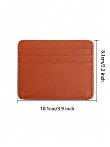 1 قطعة حامل بطاقات صغير سعة كبيرة متعدد الوظائف بفتحات بطاقات أنيقة من جلد البولي يوريثان، أفكار عيد الحب الرسمية/الأعمال - متعدد الألوان - مشاهدة 6