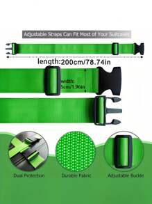 1/2/4Pcs Travel Straps For Luggage, Suitcase Belts, Luggage Belt, 2cm Wide Adjustable Luggage Strap, Luggage Belts, Practical Luggage Binding Strap, Anti-Explosion Binding Strap For Outing , Luggage Packing Strap , Travel Bag Holder Strap, Suitable For Suitcase,Traveling, Flight Business Trip, Holiday For Suitcase Backpack