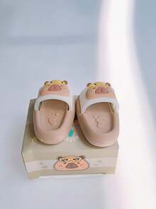 2/4/6pcs Creative Mini Slipper Style Erasers, Capybara Erasers, Novelty Stationery Gifts, Suitable For Students, Ideal For Back-To-School Gifts , Back To School Gifts - Brown - View 11